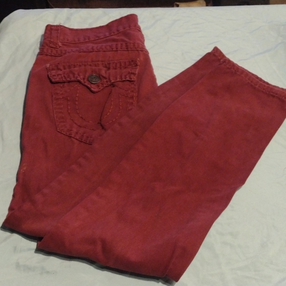 True religion red pants